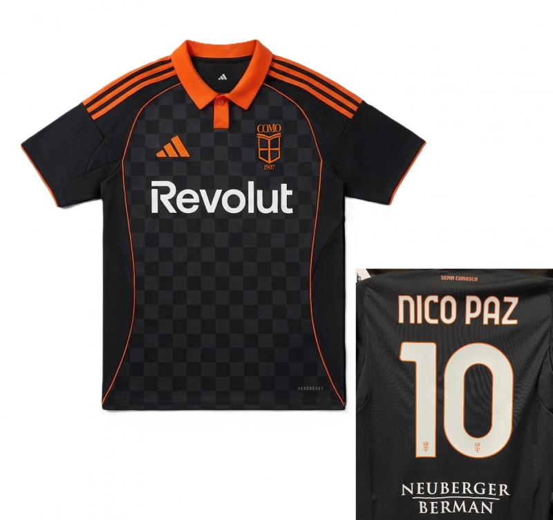 COMO MAGLIA NICO PAZ 3RD NERA 2025-26