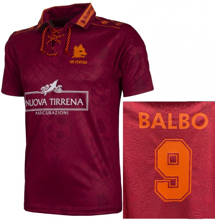 AS ROMA MAGLIA BALBO RETRO VINTAGE 1994-95