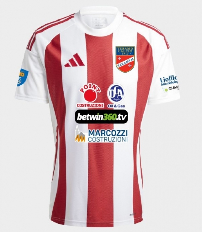 TERAMO CALCIO MAGLIA HOME 2025-26