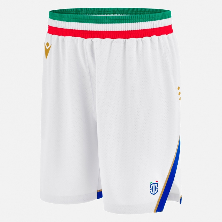 ITALIA BASKET FIP PANTALONCINI BIANCHI HOME 2025-26