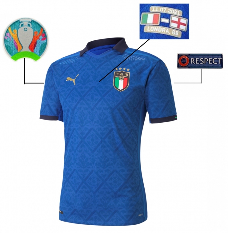 ITALIA FIGC AUTHENTIC MATCH HOME SHIRT 2021 WEMBLEY FINAL