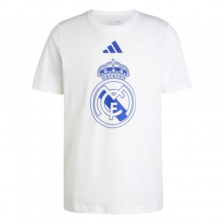 REAL MADRID T-SHIRT LOGO BIANCA 2024-25