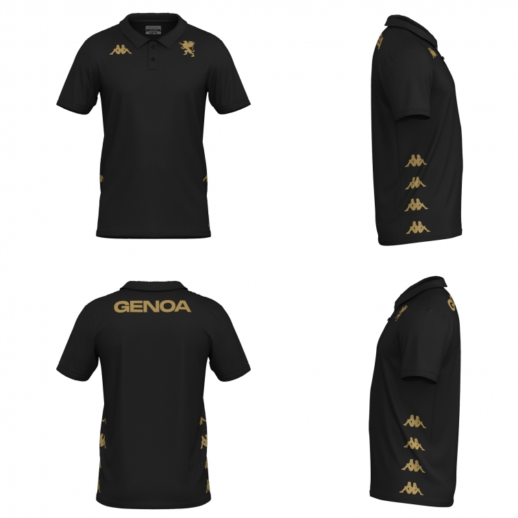 GENOA BLACK POLO 2024-25