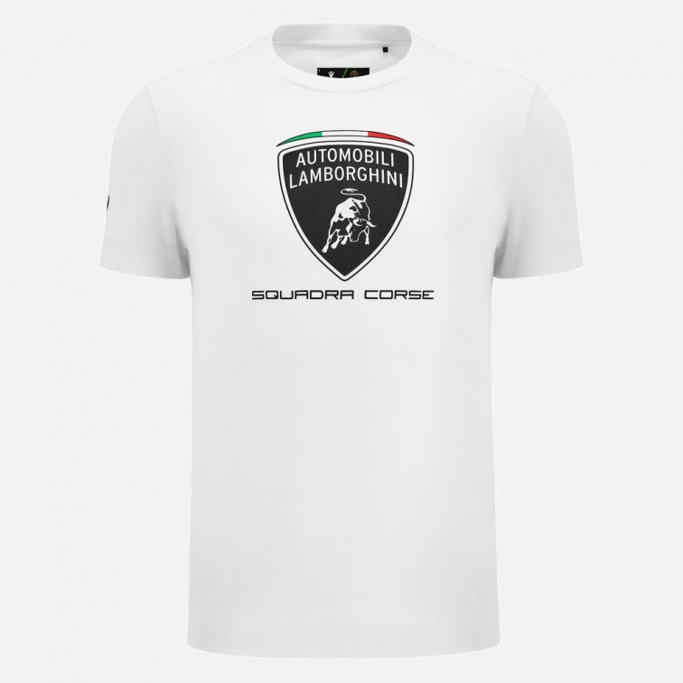 LAMBORGHINI T-SHIRT BIANCA LOGO