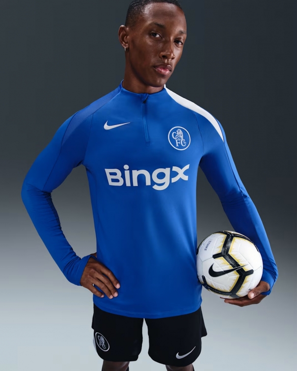 CHELSEA FELPA ALLENAMENTO BLU 2025-26