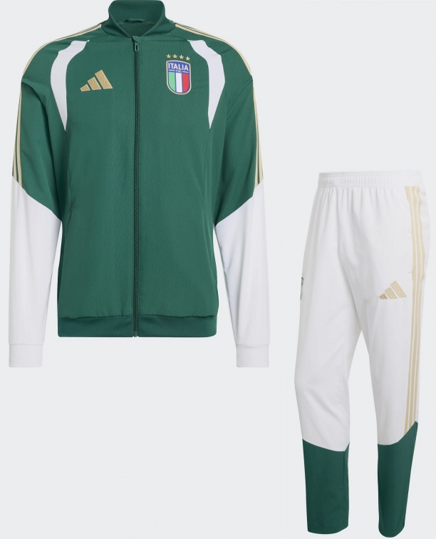 ITALIA FIGC TUTA MICROFIBRA VERDE-BIANCA 2025-27