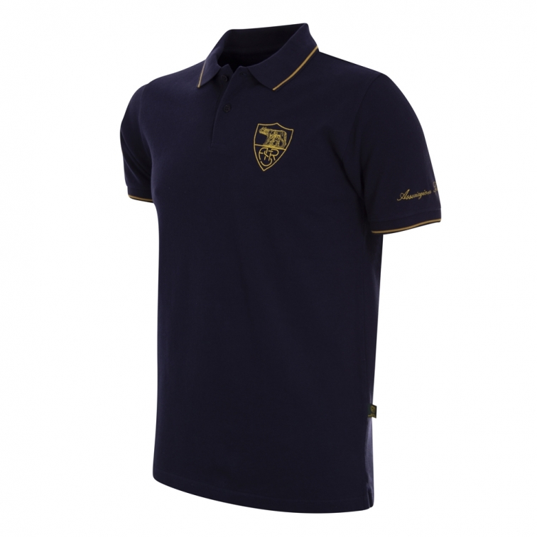 AS ROMA POLO BLU HERITAGE