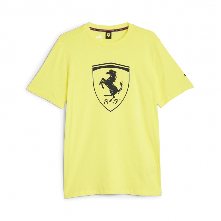 FERRARI SHIELD YELLOW T-SHIRT 2023