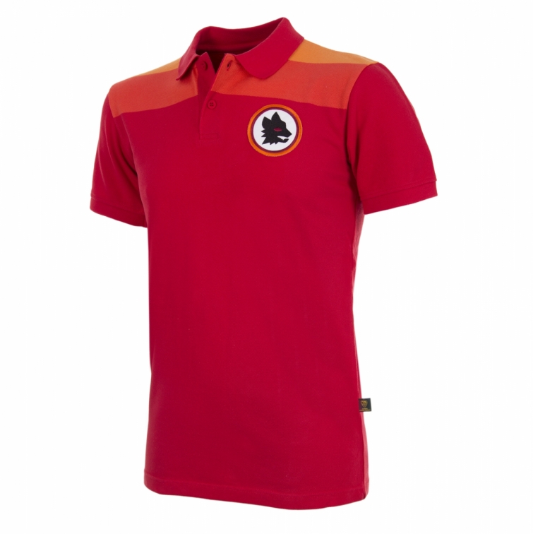 AS ROMA POLO LUPETTO ROSSA