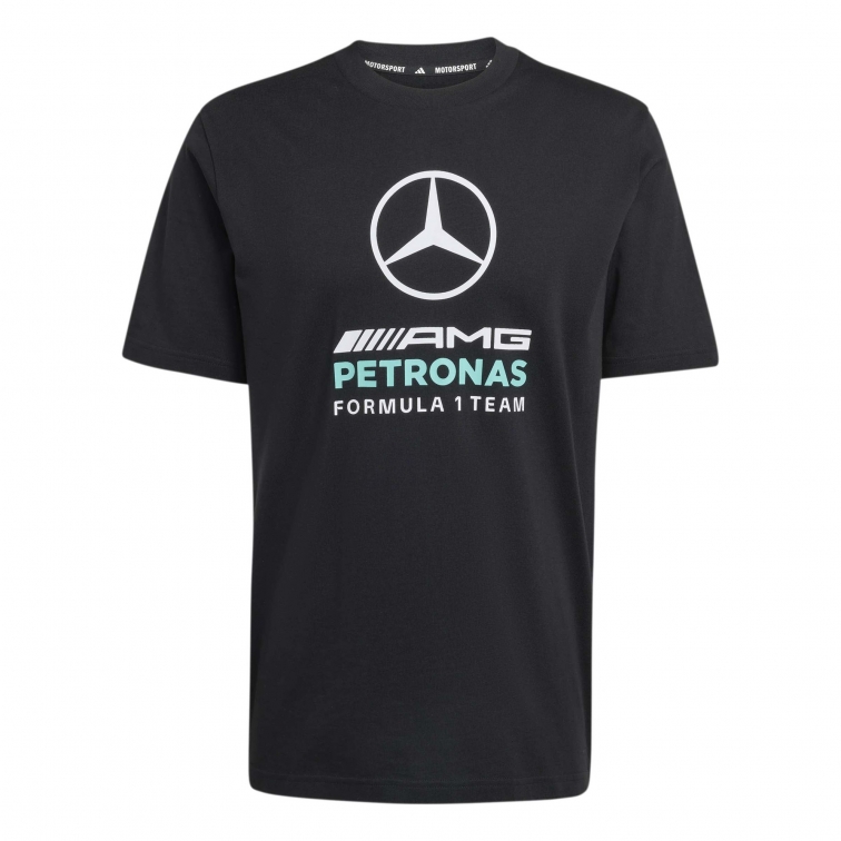 MERCEDES T-SHIRT NERA LOGO 2026