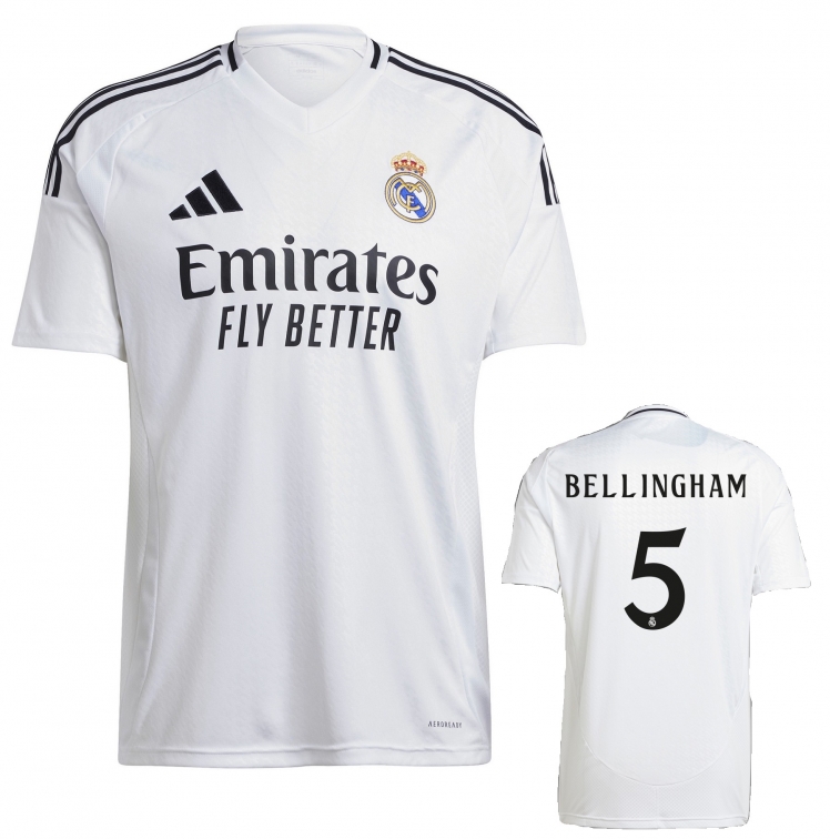 REAL MADRID BELLINGHAM JUNIOR HOME SHIRT 2024-25