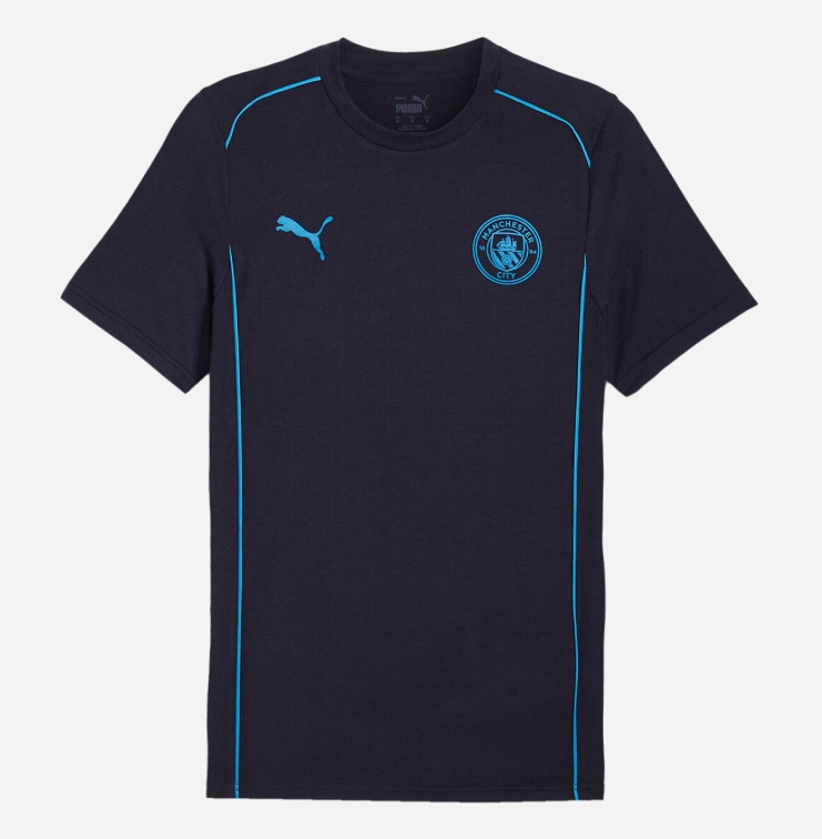 MANCHESTER CITY T-SHIRT CASUAL BLU 2024-25