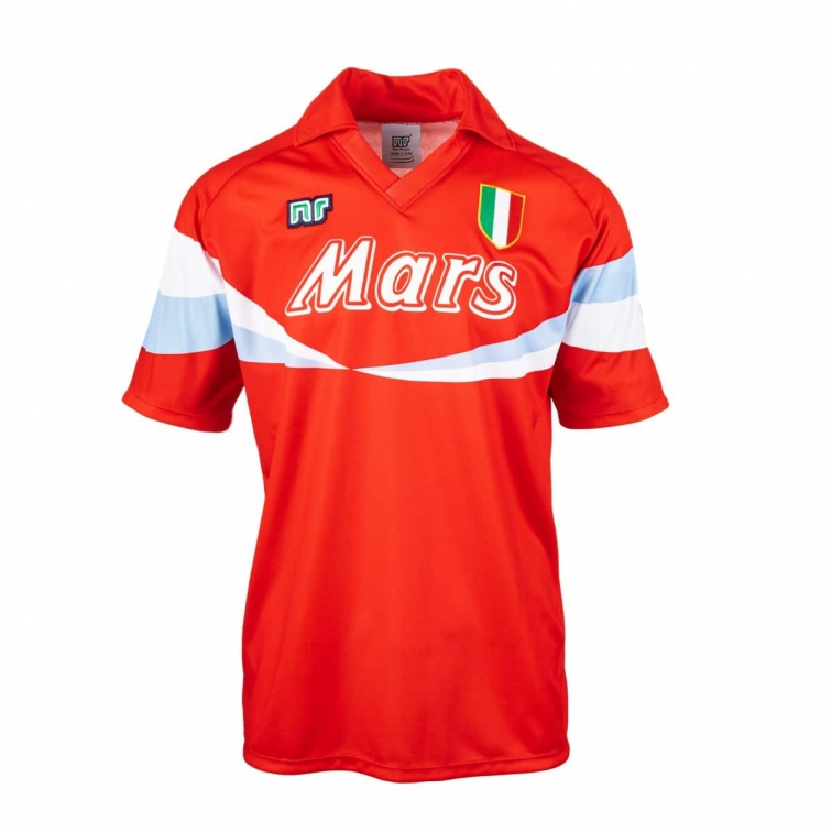 SSC NAPOLI MAGLIA ORIGINALE MARADONA ROSSA 1990-91