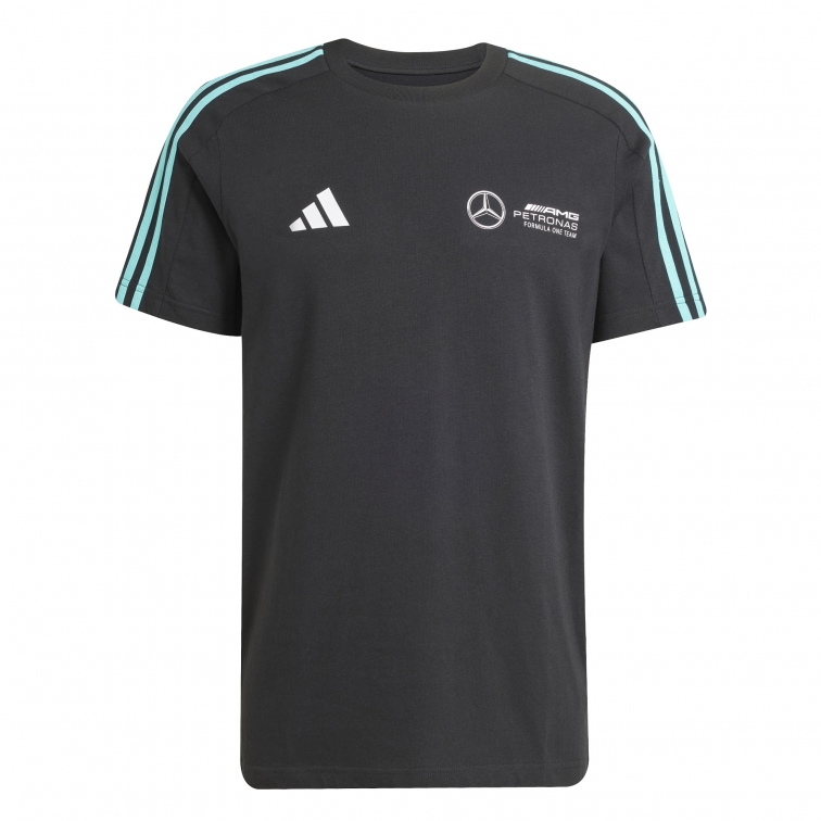 MERCEDES T-SHIRT NERA 2025 ADIDAS