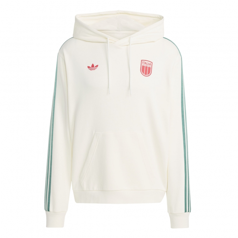 ITALIA FIGC HOODY ORIGINAL WHITE SWEAT 2025-26