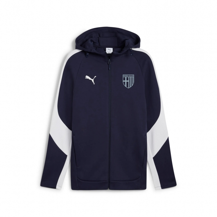 PARMA FELPA CAPPUCCIO ZIP BLU 2025-26