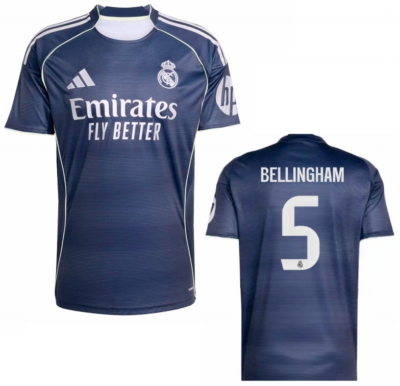 REAL MADRID MAGLIA BELLINGHAM BAMBINO AWAY 2025-26