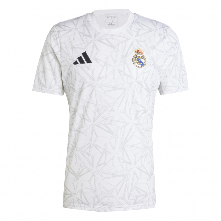 REAL MADRID PREMATCH WHITE SHIRT 2024-25