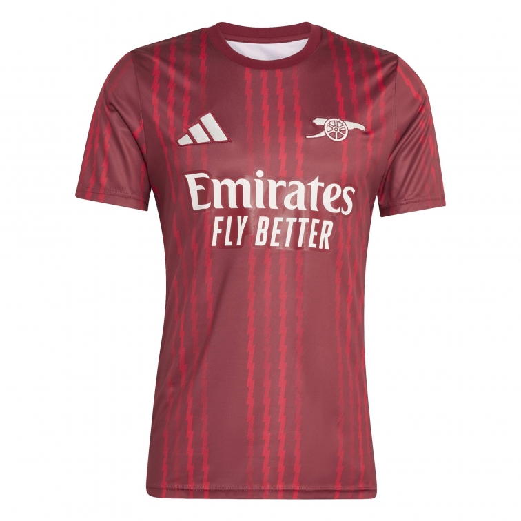 ARSENAL PREMATCH RED SHIRT 2025-26