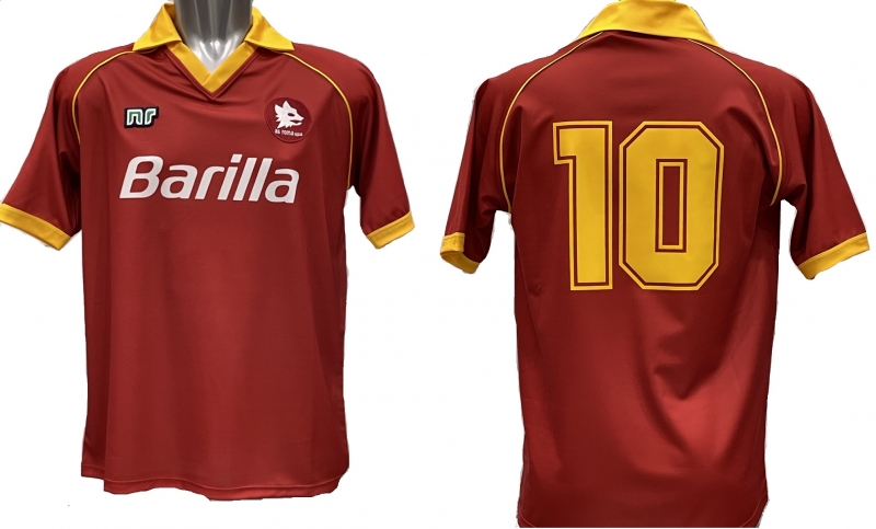 AS ROMA MAGLIA RETRO VINTAGE HOME GIANNINI 1990-91