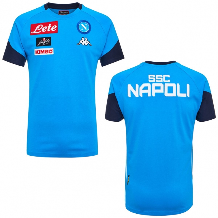 SSC NAPOLI T-SHIRT BAMBINO AZZURRO 2017-18 | MaglieCalcioStore