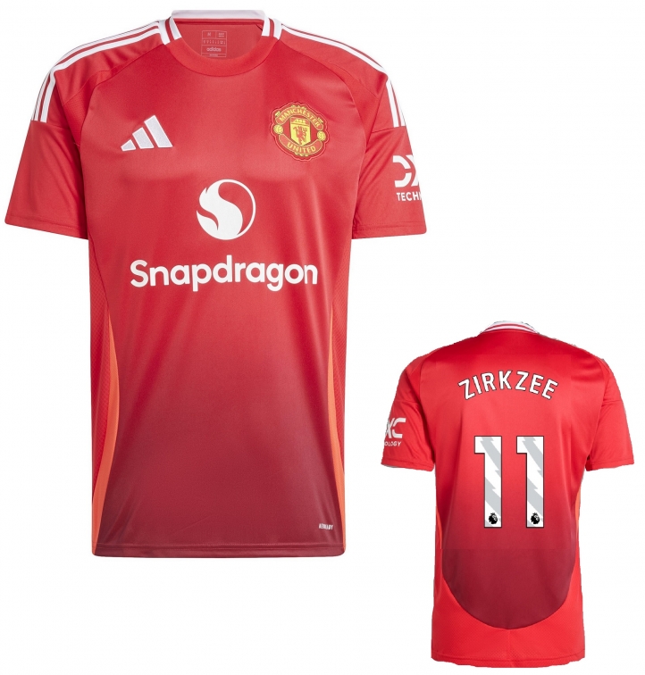 MANCHESTER UNITED ZIRKZEE HOME SHIRT 2024-25