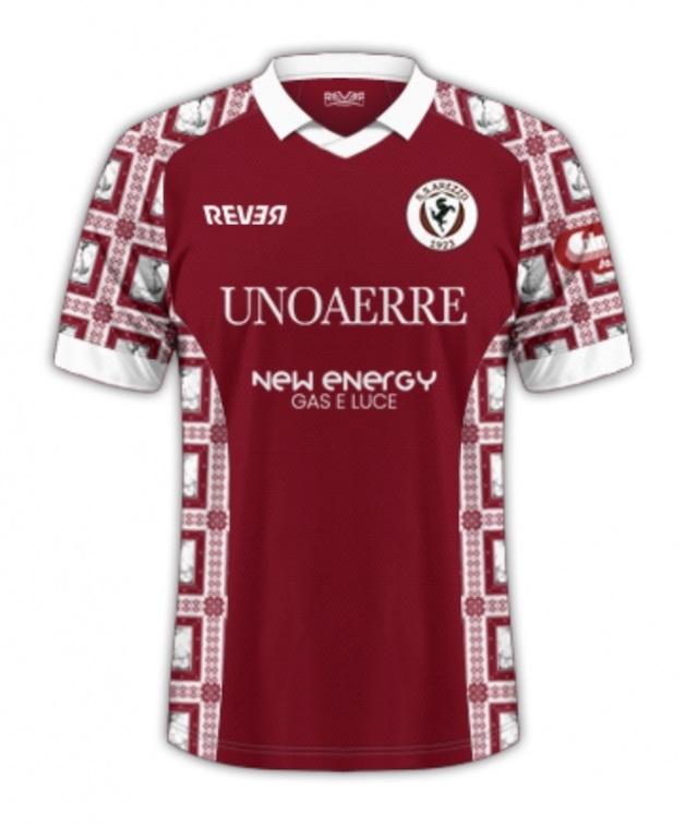 AREZZO MAGLIA HOME 2024-25 + TOPPA SERIE C