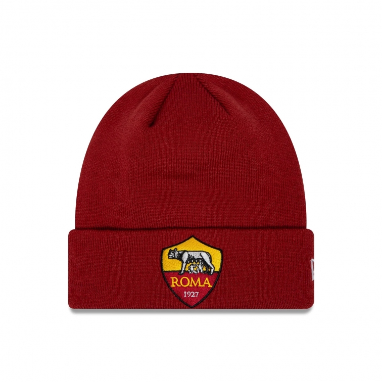 AS ROMA RED BEANIE NEW ERA