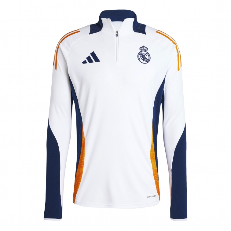 REAL MADRID TRAINING DRILL WHITE TOP 2024-25