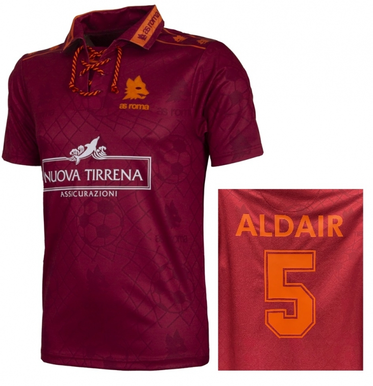 AS ROMA ALDAIR RETRO VINTAGE SHIRT 1994-95