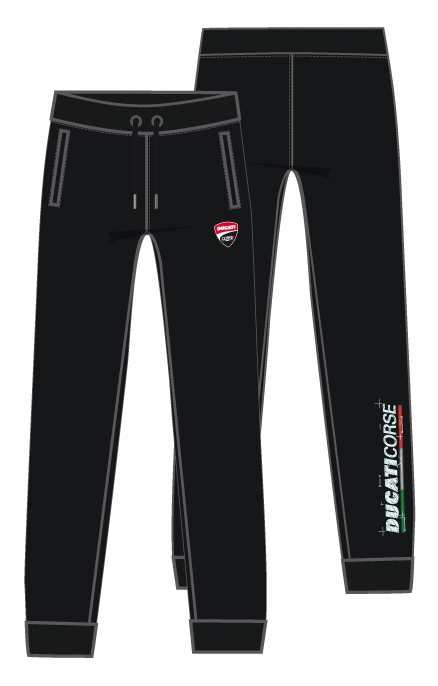 DUCATI SWEAT BLACK PANTS