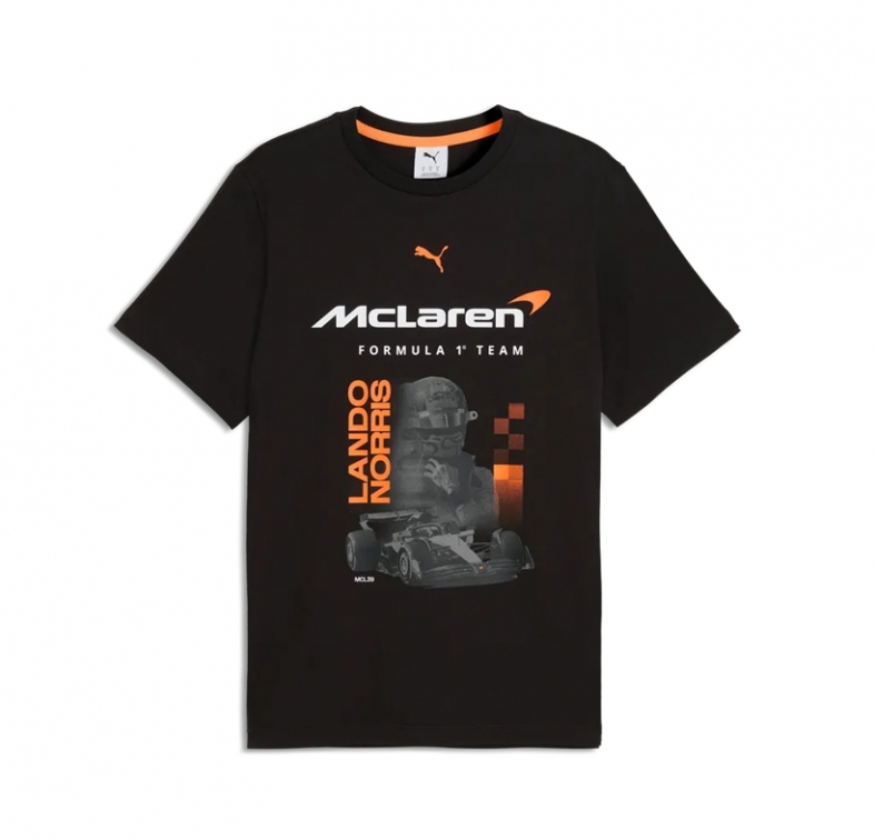 McLAREN LANDO NORRIS BLACK T-SHIRT