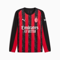 AC MILAN MAGLIA HOME MANICHE LUNGHE 2025-26