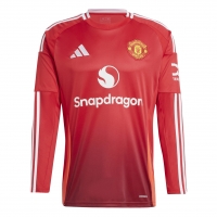 MANCHESTER UNITED MAGLIA HOME maniche lunghe 2024-25