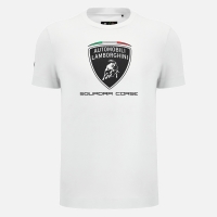 LAMBORGHINI T-SHIRT BIANCA LOGO