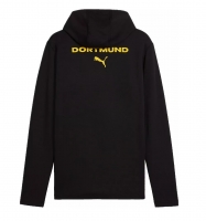 BORUSSIA DORTMUND HOODY FULL ZIP BLACK SWEAT 2024-25