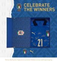 ITALIA FIGC MAGLIA AUTENTICA GARA FIRMATA CAMPIONI 2021 + BOX