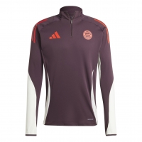 BAYERN MONACO FELPA ALLENAMENTO 1/4 ZIP GRANATA 2024-25