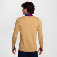 BARCELLONA FELPA ALLENAMENTO 1/4 ZIP ORO 2024-25