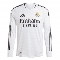 REAL MADRID MAGLIA AUTENTICA GARA HOME maniche lunghe 2024-25