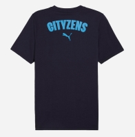 MANCHESTER CITY T-SHIRT CASUAL BLU 2024-25