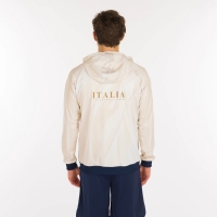 ITALY PALLAVOLO FULL ZIP HOODY IVORY JACKET