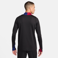 BARCELLONA FELPA ALLENAMENTO 1/4 ZIP NERA 2024-25