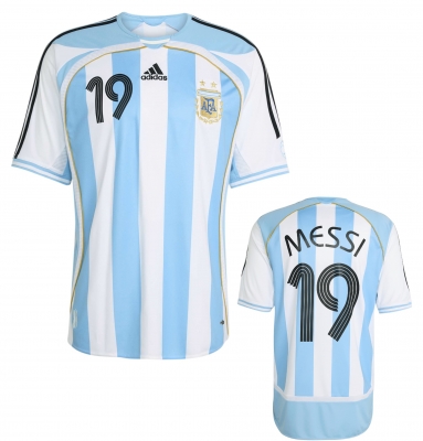 ARGENTINA MAGLIA MESSI HOME RETRO VINTAGE 2006