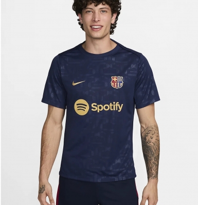 BARCELLONA MAGLIA PREPARTITA BLU 2024-25