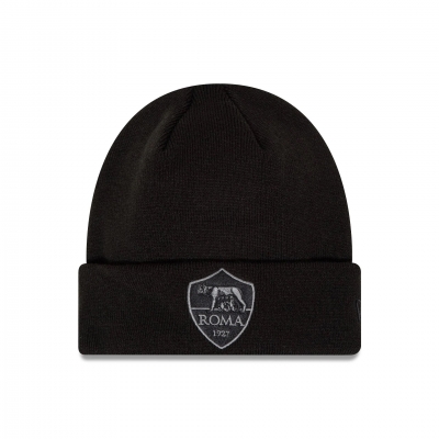 AS ROMA BLACK BEANIE NEW ERA