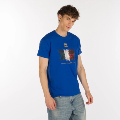 ITALY PALLAVOLO FLAG ROYAL T-SHIRT 2025-26