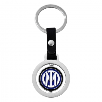 INTER FC METAL LEATHER KEYCHAIN