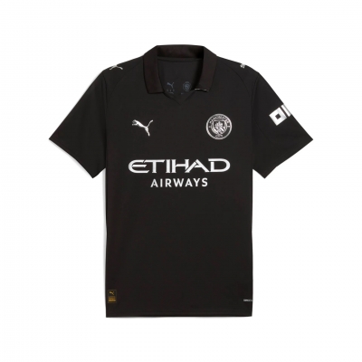 MANCHESTER CITY MAGLIA BAMBINO NERA AWAY 2025-26