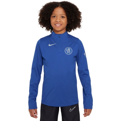 CHELSEA FELPA ALLENAMENTO BAMBINO BLU 2025-26